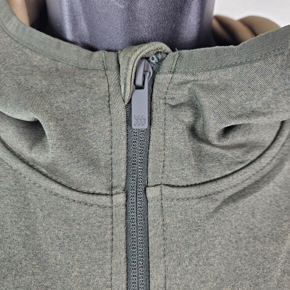 All In Motion Olive Green Full-Zip Hoodie Mens Jacket Size L Soft Comfortable - Picture 6 of 10
